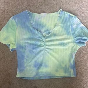 SHEIN tie-dye crop top